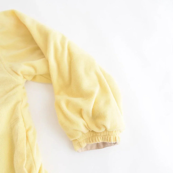 Vintage Cheneral Yellow Reversible Embroidered San Francisco Hooded Coat S - Picture 6 of 14